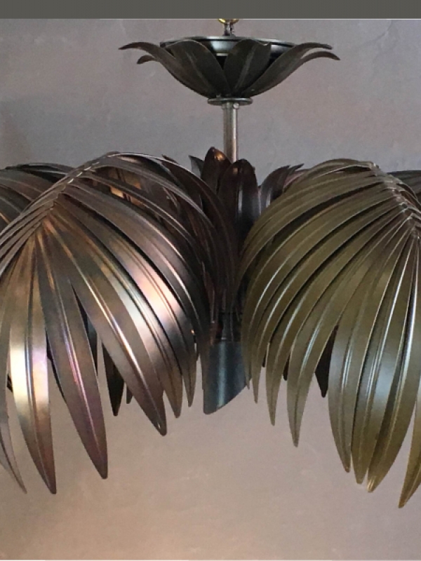 Chandelier with metal ...