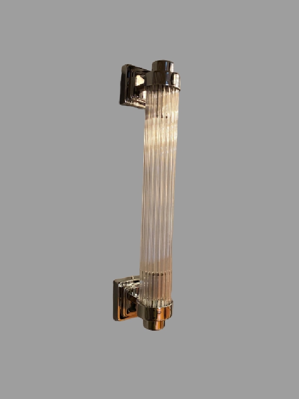 Wall lamp with glass rods