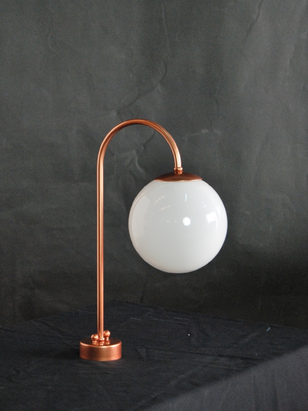 Copper table lamp and ...