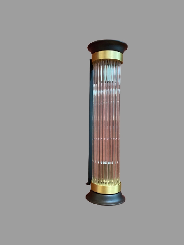 Glass tube wall light