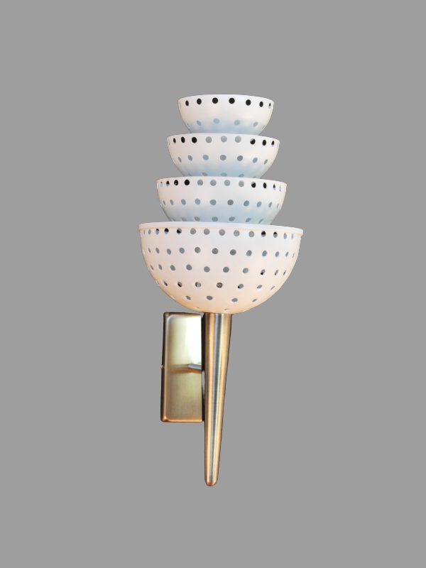 Perforated wall light