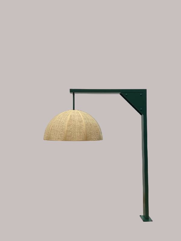 Floor lamp anchored to...