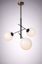 Lámpara bolas blanco opal
